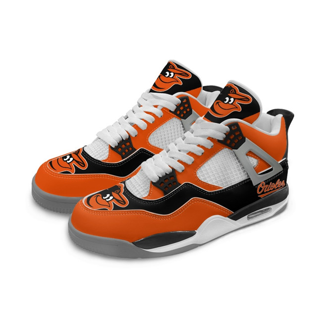 Men's Baltimore Orioles Running weapon Air Jordan 4 Shoes 002
